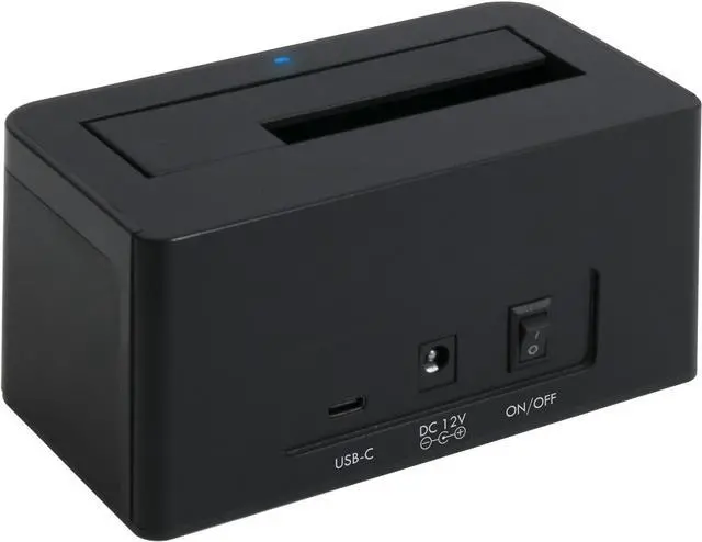 Alt view image 6 of 13 - Plugable USB 3.1 Gen 2 10Gbps SATA Upright Hard Drive Dock and SSD Dock - includes both USB-C and USB 3.0 cables, supports 10TB+ drives