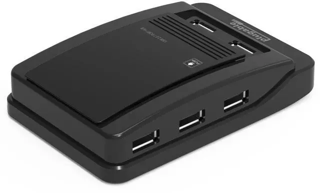 Alt view image 3 of 7 - Plugable USB 2.0 7-Port High Speed Hub with 15W Power Adapter