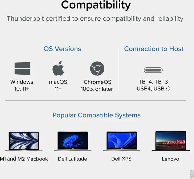 Alt view image 6 of 7 - Plugable Thunderbolt 4 Cable with 240W Charging, Thunderbolt Certified, 3.3 Feet (1M),1x 8K Display, 40 Gbps, Compatible with USB4, Thunderbolt 3, USBC