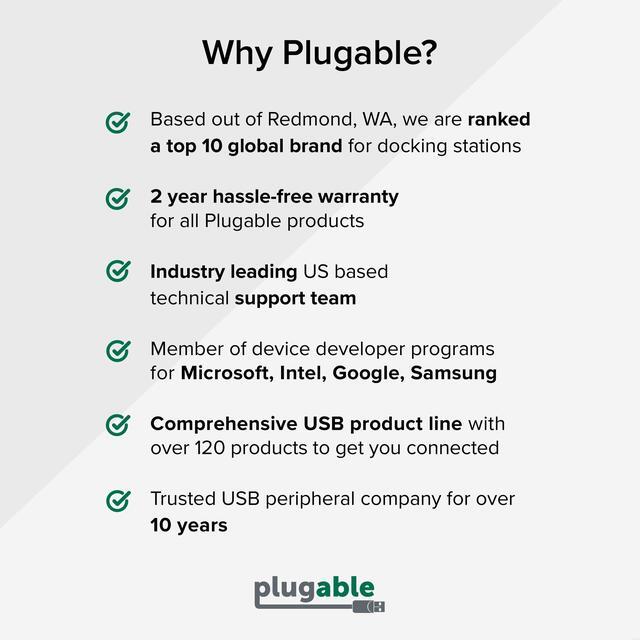 Alt view image 5 of 10 - Plugable USB C to Ethernet Adapter, Fast and Reliable Thunderbolt or USB C to Gigabit Ethernet Adapter, Compatible with Windows, Mac, iPhone 15, ChromeOS, Dell XPS, Switch