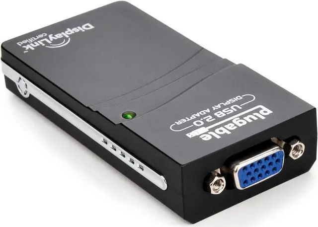 Main image of Plugable USB 2.0 to VGA Video Graphics Adapter for Multiple Monitors up to 1920x1080 Supports Windows 11,10, 8.1, 7, XP, and Mac