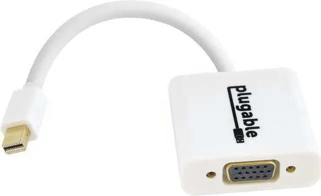 Main image of Plugable Mini DisplayPort (Thunderbolt 2) to VGA Adapter (Supports Mac, Windows, Linux Systems and Displays up to 1920x1080, Active)