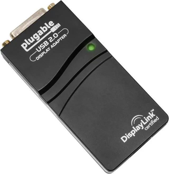 Alt view image 3 of 12 - Plugable USB 2.0 to DVI/VGA/HDMI Video Graphics Adapter for Multiple Monitors up to 1920x1080 Supports Windows 11, 10, 8.1, 7, XP, and Mac 10.14+