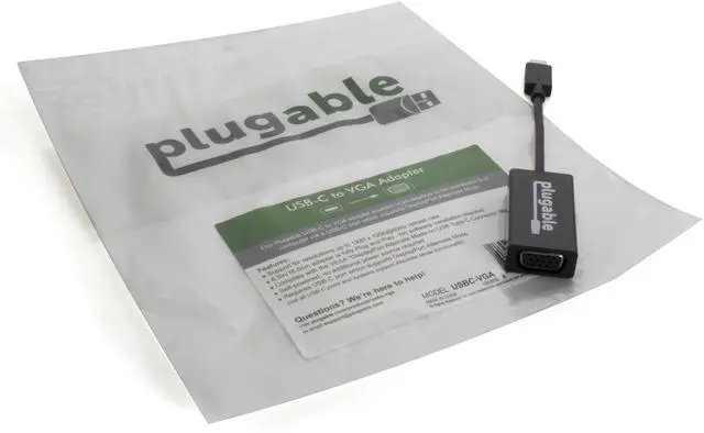 Alt view image 4 of 18 - Plugable Usb 3.1 Type-C To Vga Adapter