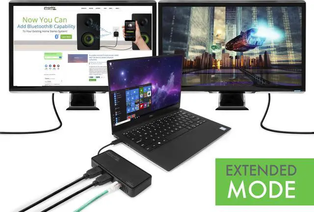 Alt view image 4 of 8 - Plugable Usb Type-C Dual 4K Hdmi 2.0 And Gigabit Ethernet Adapter