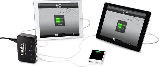 Alt view image 2 of 8 - Plugable USB Charging Hub - 5-Port, 40W, 2.4A