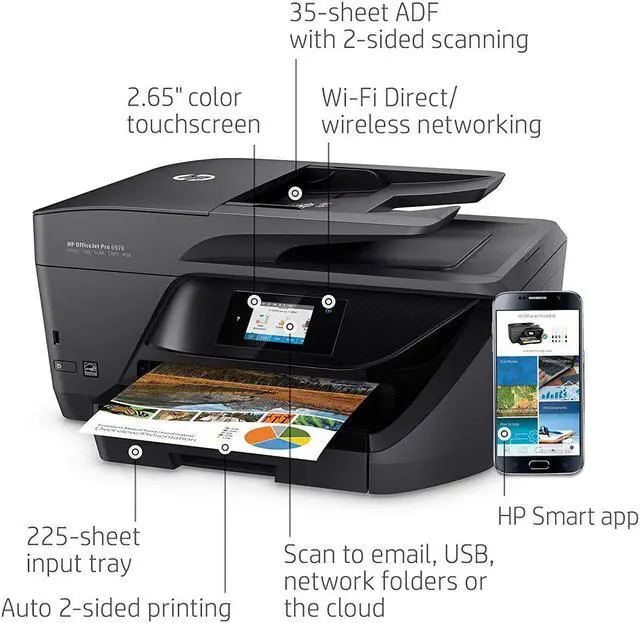 Alt view image 5 of 6 - HP OfficeJet Pro 6978 All-in-One Wireless Printer With Mobile Printing