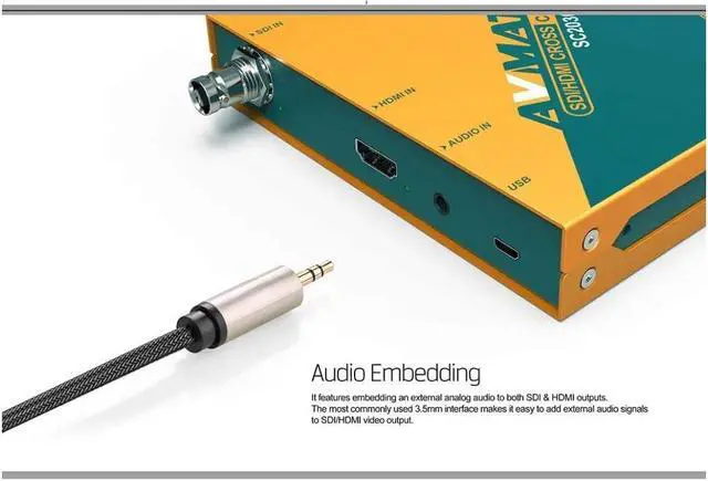 Alt view image 3 of 5 - AVMATRIX SC2030 3G-SDI/ HDMI Scaling Cross Converter Input: HDMI×1 or SDI×1, Analog Audio×1 Output: 3G-SDI×2, HDMI×1