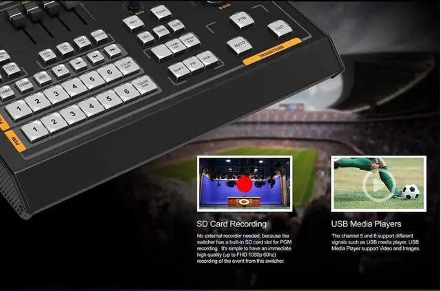 Alt view image 5 of 6 - AVMATRIX VS0605 6CH SDI/HDMI Multi-Format Video Switcher Multiformat Input:SD, HD,FHD