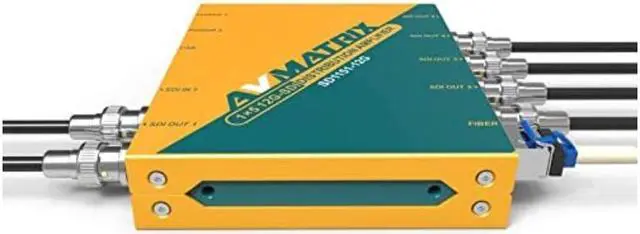 Alt view image 4 of 5 - AVMATRIX SD1151-12G 1×5 12G-SDI Reclocking Distribution Amplifier Support DVB-ASI Signal