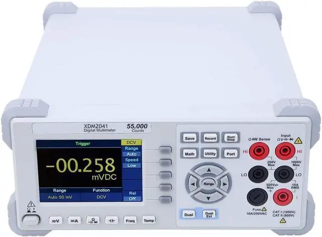 Alt view image 5 of 7 - OWON XDM2041 Digital Multimeter AC DC Current Voltage 3.7in Screen True RMS 55000 Counts Two-Line Display Desktop Type