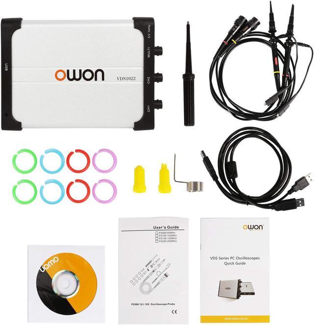 Owon VDS1022I USB PC Virtual Oscilloscope, MIT USB Isolation, 25