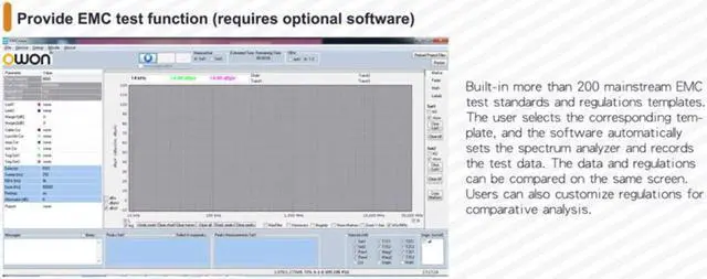Alt view image 2 of 7 - Handheld Spectrum Analyzer HSA1036-TG Frequency Range of 9 kHz up to 3.6 GHz,EMI pre-Compliance Test Function and Tracking Generator