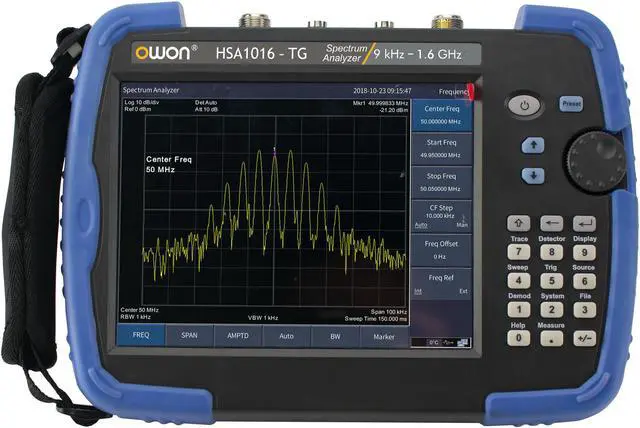 Alt view image 7 of 7 - Handheld Spectrum Analyzer HSA1036-TG Frequency Range of 9 kHz up to 3.6 GHz,EMI pre-Compliance Test Function and Tracking Generator