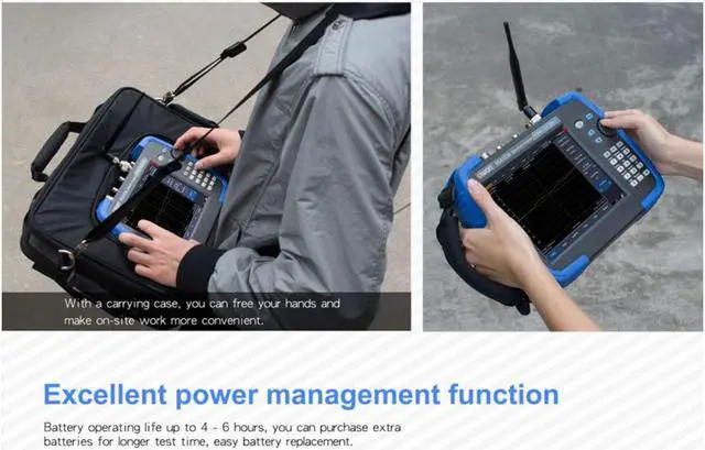 Alt view image 6 of 7 - Handheld Spectrum Analyzer HSA1036-TG Frequency Range of 9 kHz up to 3.6 GHz,EMI pre-Compliance Test Function and Tracking Generator