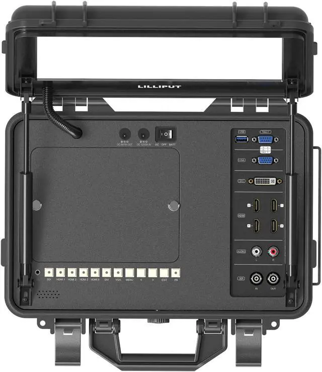 Alt view image 3 of 8 - Lilliput BM120-4KS 12.5" 16:9 4K HDR Broadcast Director Portable Monitor