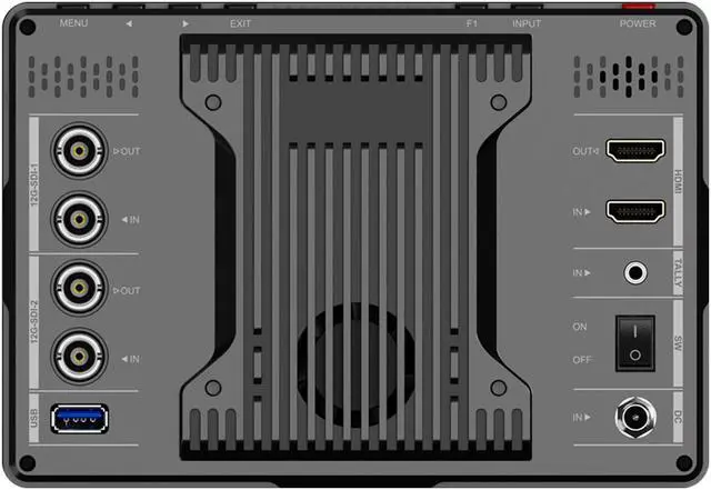 Alt view image 6 of 20 - LILLIPUT 7" Q7-12G 7inch 2000nits 12G-SDI Ultra Brightness On-Camera Monitor-12G-SDI x 2 HDMI 2.0 x 1 Tally Output 12G-SDI x 2 HDMI 2.0 x 1 HDR 3D-LUT Waveform level meter Vector scope