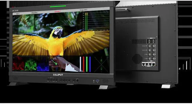 Alt view image 4 of 5 - LILLIPUT Q24-VBP 10bit 23.6 inch 12G-SDI Professional Broadcast Production Studio Monitor 12G SDI and 12G-SFP Fiber Optic Input with V Mount Plate