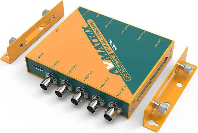 Main image of AVMATRIX SD2080 2x8 SDI/HDMI Splitter /Converter 1×HDMI/1×3G-SDI to 4×3G-SDI/HD