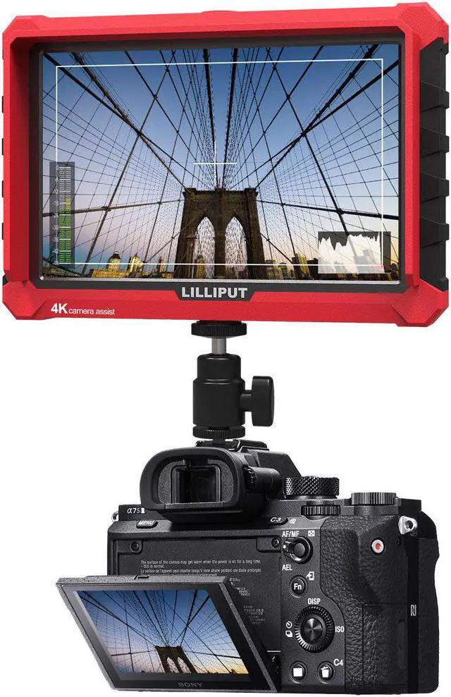 Main image of LILLIPUT Professional A7s 7” 1920X1200 4K HDMI Input/Output Video Assist On-Camera Monitor by VIVITEQ