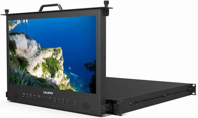Alt view image 5 of 15 - LILLIPUT 17.3" RM-1730/S 1RU Pull-out Monitor 1920×1080 300cd/m500CD/M² brightness 700:1 contrast 3G-SDI, HDMI, DVI, Audio & Tally inputs, SDI and HDMI cross conversion