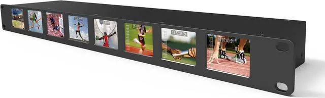 Main image of LILLIPUT RM-0208S 8×2" 1RU Rackmount Monitors with SDI equalization and re-clocking 8×3G-SDI in & 8×3G-SDI loop-out by VIVITEQ