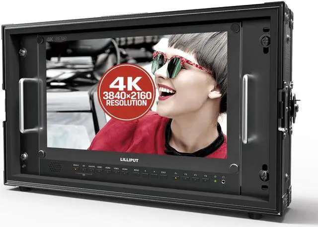 Main image of Lilliput BM150-12G 15.6 inch 3840*2160 12G SDI 4K Monitor Carry-on Broadcast Monitor HDMI TALLY for Camera 12G-SDI Single-Link with V-mount plate by VIVITEQ INC