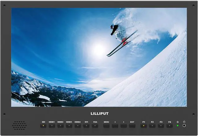 Alt view image 2 of 2 - Lilliput BM150-12G 15.6 inch 3840*2160 12G SDI 4K Monitor Carry-on Broadcast Monitor HDMI TALLY for Camera 12G-SDI Single-Link with V-mount plate by VIVITEQ INC