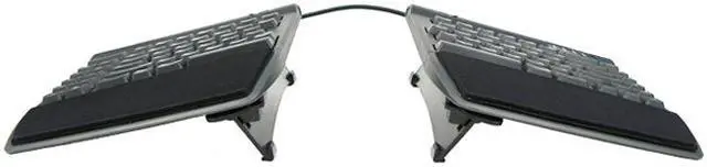 Alt view image 4 of 5 - Kinesis Freestyle2 Ergonomic Split Keyboard with VIP3 Accessory & Palm Rests