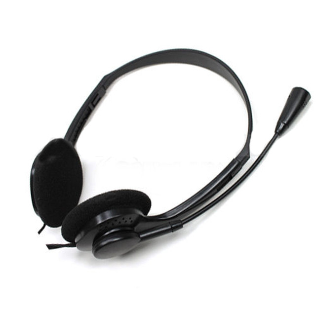 Lot Of 3 PC Laptop Headsets With Microphone - 3.5mm Jack, Black - For Skype & VOIP