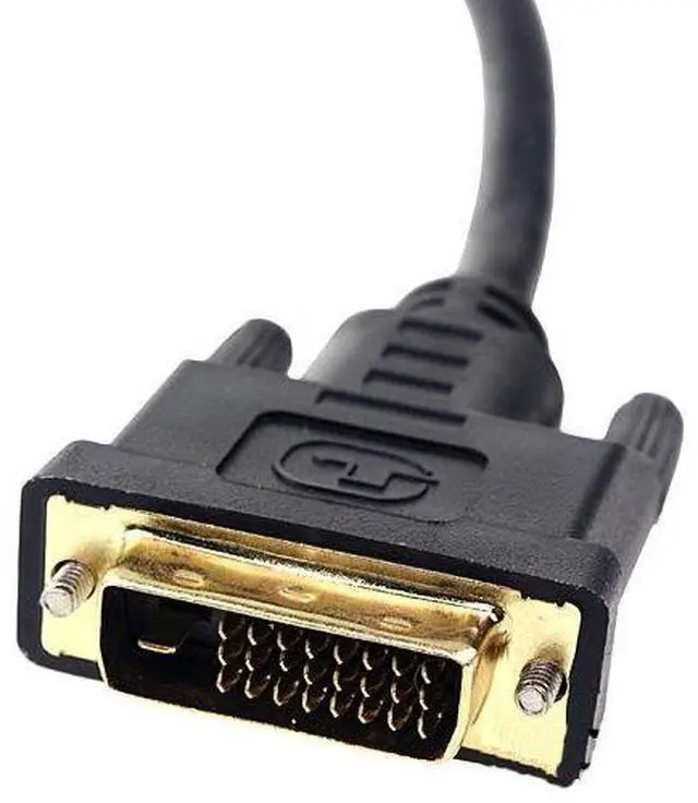 Alt view image 2 of 2 - DVI-D Male to Dual 2 DVI-I Female Video Y Splitter Cable Adapter