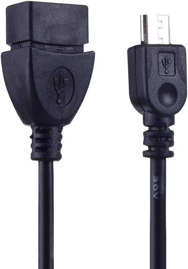 Alt view image 2 of 3 - AMZER Micro USB Male to USB 2.0 Female OTG Converter Adapter Cable- Black