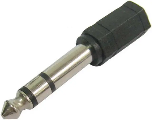 Main image of AMZER 6.35mm Male to 3.5mm Female Stereo Jack Socket Adapter - Black