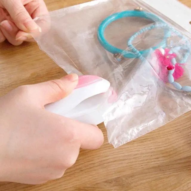Alt view image 5 of 7 - Portable Mini Heat Sealing Machine Impulse Sealer Seal Packing Plastic Bag Sealing Clamp (Random Color)