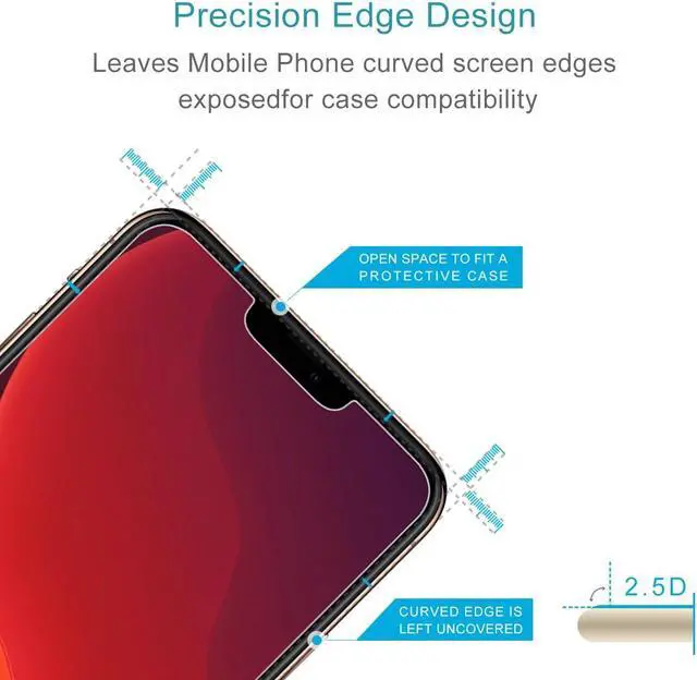 Alt view image 3 of 6 - Premium Tempered Glass Screen Protector for iPhone 12 mini
