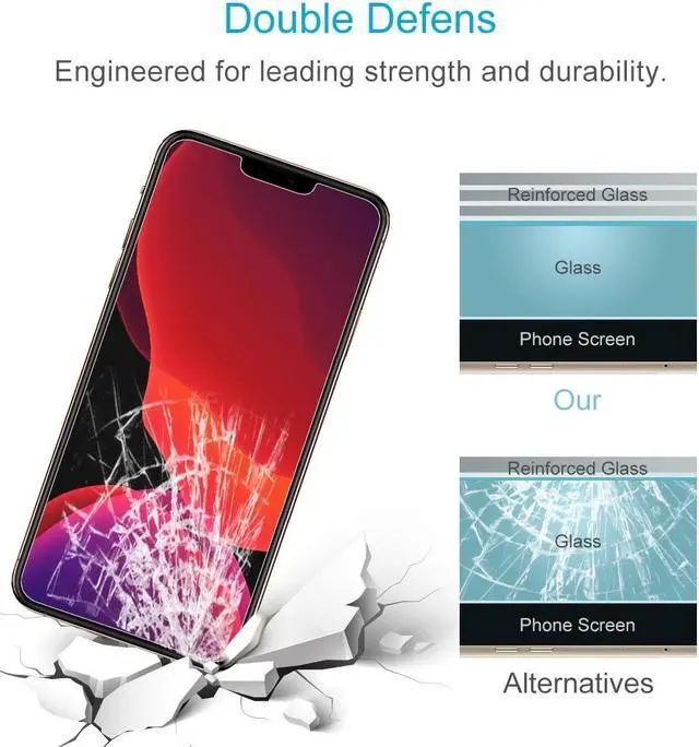 Alt view image 5 of 6 - Premium Tempered Glass Screen Protector for iPhone 12