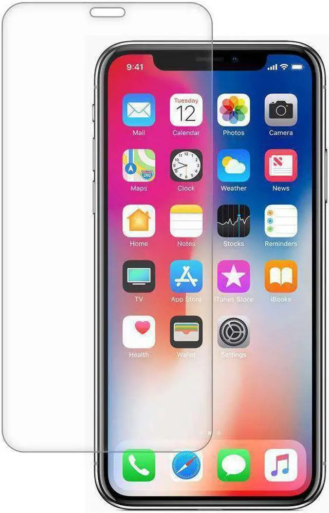 Alt view image 5 of 6 - iPhone Xs Max Screen Protector, Premium Edge2Edge HD Scratch Resistant Tempered Glass Anti-Splinter Screen Protector Ultra Slim Film for iPhone Xs Max 6.5 Inch 2018 Release - Clear