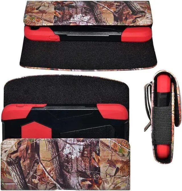 Alt view image 5 of 7 - Horizontal PU Leather Camo Pouch Case 5.75 x 2.85 x 0.5 Inch - pack of 3