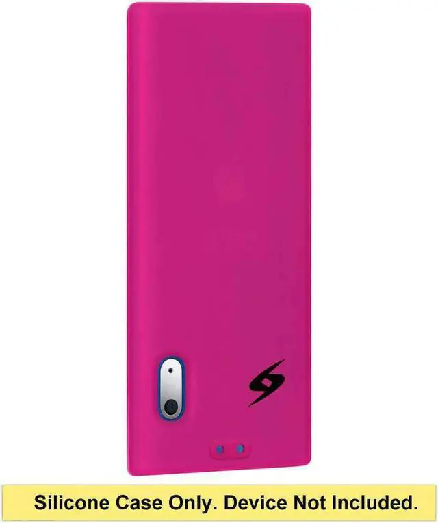 Alt view image 6 of 9 - Amzer Silicone Skin Jelly Case - Hot Pink For iPod Nano 5th Gen