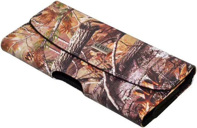 Alt view image 6 of 7 - Horizontal PU Leather Camo Pouch Case 5.75 x 2.85 x 0.5 Inch - pack of 3