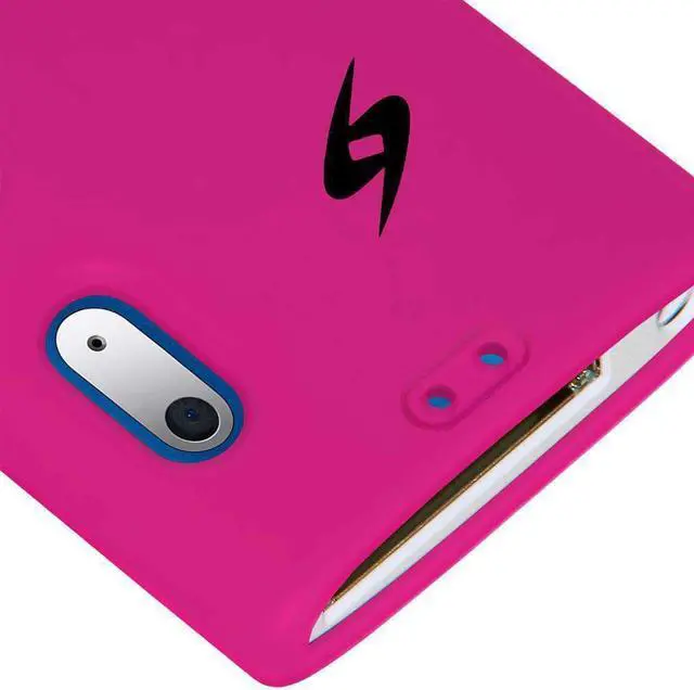 Alt view image 8 of 9 - Amzer Silicone Skin Jelly Case - Hot Pink For iPod Nano 5th Gen