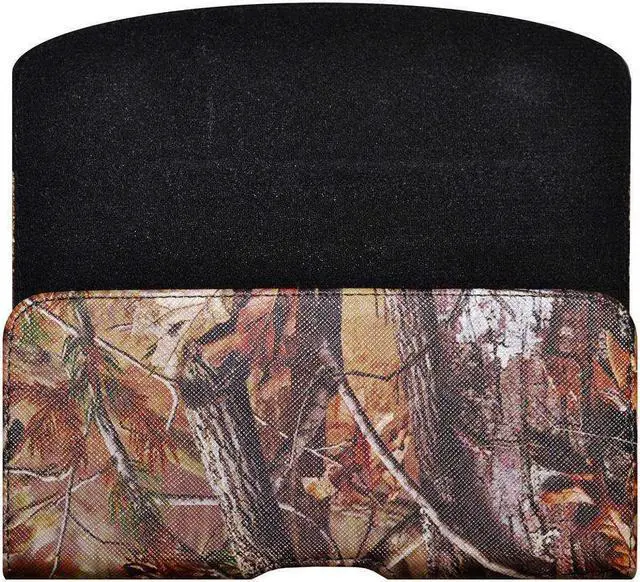Alt view image 7 of 7 - Horizontal PU Leather Camo Pouch Case 5.75 x 2.85 x 0.5 Inch - pack of 3