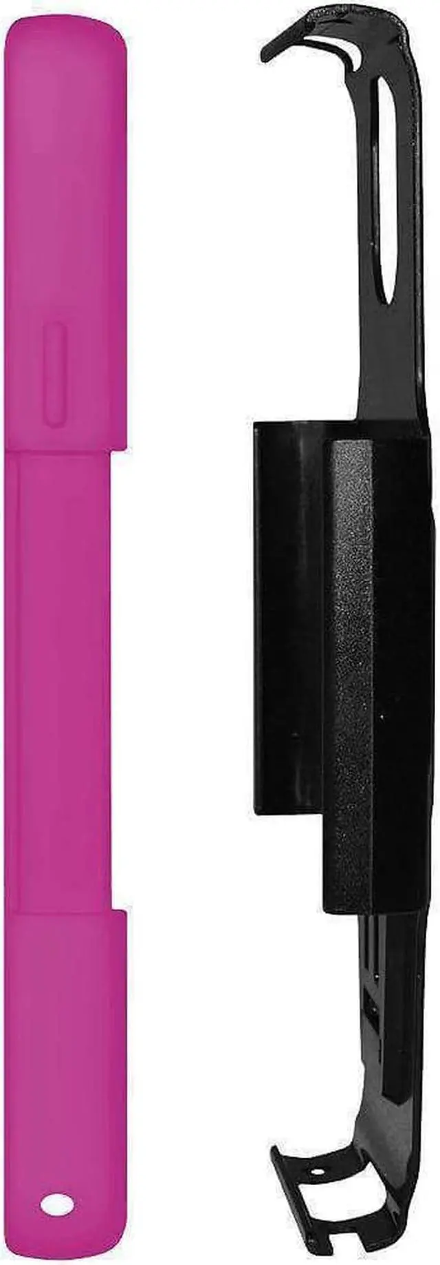 Alt view image 7 of 7 - amzer amz96633 amzer double layer hybrid case cover with kickstand for samsung galaxy note 3 smn900, samsung galaxy note 3 smn9005  skin  retail packaging  black/hot pink