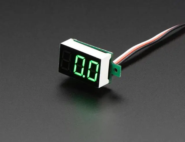 Main image of Mini 3-wire Volt Meter (0 - 99.9VDC)