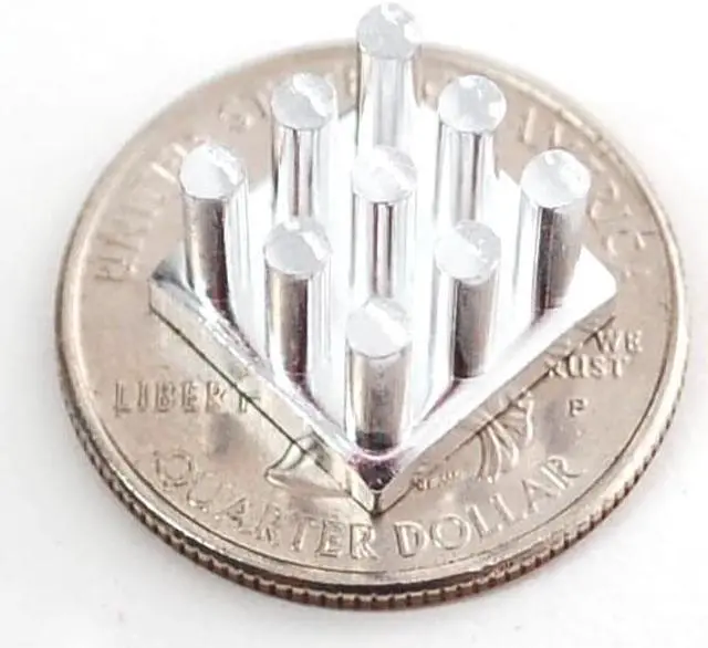 Alt view image 2 of 2 - Aluminum SMT Heat Sink - 0.4"x0.4" square - OEM