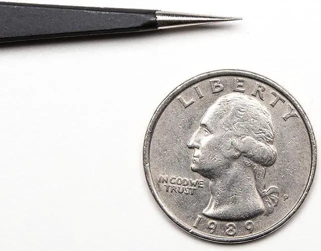 Alt view image 3 of 4 - Fine tip straight tweezers - ESD safe (135mm)