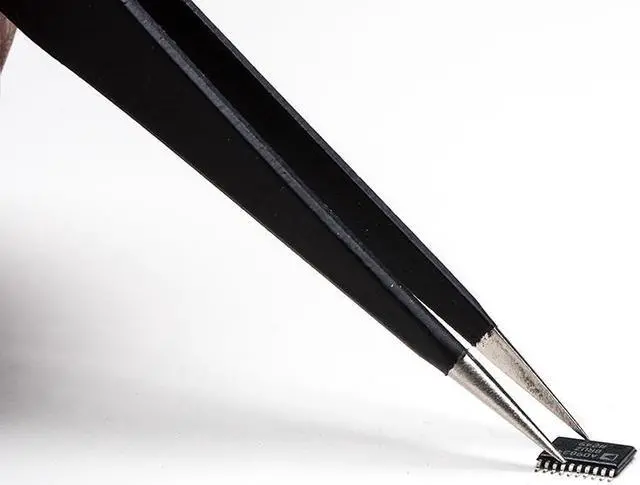 Alt view image 4 of 4 - Fine tip straight tweezers - ESD safe (135mm)