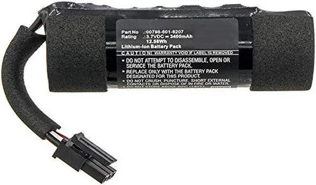 Alt view image 4 of 4 - 3400mAh Extended 00798-601-8207 Battery Replacement Compatible with Logitech Ultimate Ears UE Boom 2 Wireless Waterproof Bluetooth Speaker