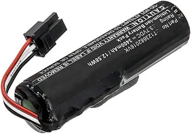 Alt view image 3 of 4 - 3400mAh Extended T123682016VK Battery Replacement Compatible with Logitech Ultimate Ears UE Boom 3 Wireless Waterproof Bluetooth Speaker