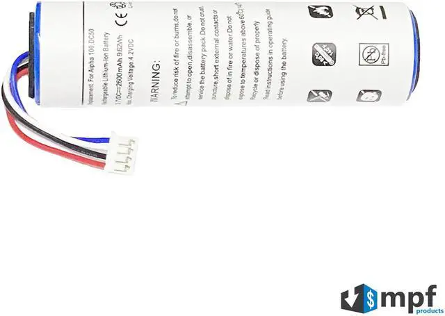 Alt view image 2 of 3 - 2600mAh High-Capacity Extended 010-10806-30, 010-11828-03, 361-00029-02, 361-00029-04 Battery Replacement Compatible with Garmin T5, TT10, TT15, DC50 GPS Dog Tracking Collar Transmitter
